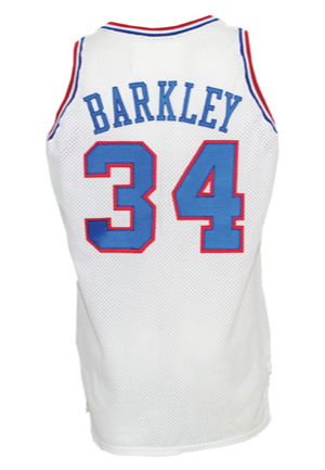 1989-90 Charles Barkley Philadelphia 76ers Game-Used Home Jersey (Team Letter)