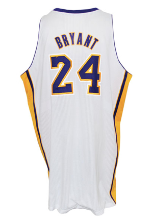 2011-12 Kobe Bryant Los Angeles Lakers Game-Used Sunday Home Alternate Jersey (Photomatch)