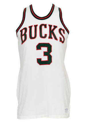 1968-69 Sam Williams Rookie Milwaukee Bucks Inaugural Season Game-Used Home Uniform with Stirrup Socks (4)(Williams LOA)(Team COA)
