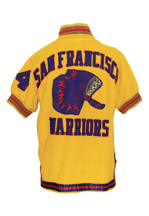 1962-63 Gary Phillips San Francisco Warriors Worn Home Fleece Warm-Up Jacket (Inaugural Season)