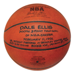 Lot of Dale Ellis Career 3-Pointer Game Basketballs (3)(Ellis LOA)