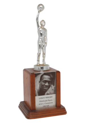 1967-68 Leroy Wright Pittsburgh Pipers Championship Trophy (Wright LOA)