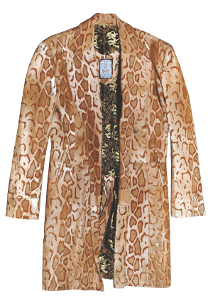 Dennis Rodmans Versace White Coat, Lords Suede Jacket, Lords Leopard Jacket (3)(Rodman LOAs)