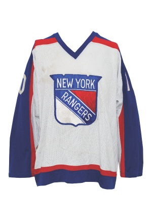 Circa 1977-78 Ron Duguay NY Rangers Game-Used Home White Jersey (Casey Samuelson LOA)