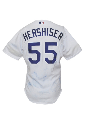 2000 Orel Hershiser LA Dodgers Game-Used Home Jersey (Hershiser LOA)
