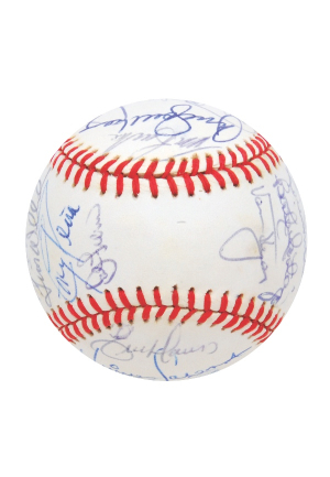 1989 All-Star Team Autographed Baseball (JSA)(Hershiser LOA)