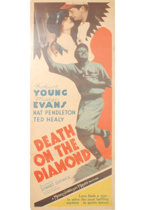 "Death on the Diamond" One Sheet Movie Poster (Rare)