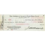 9/25/1930 "Henry Louis Gehrig" Endorsed NY Yankees Bonus Check Also Signed by Jacob Ruppert (Rare)(JSA)                                             