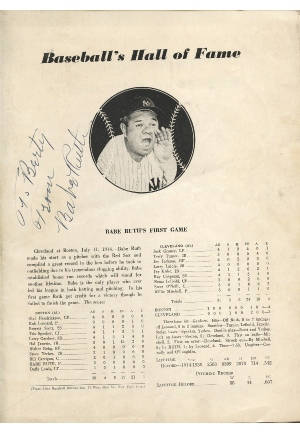 Babe Ruth Autographed "Buy War Bonds" Magazine (JSA)