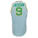 1971 Reggie Jackson Oakland As Game-Used Road Flannel Jersey Vest 