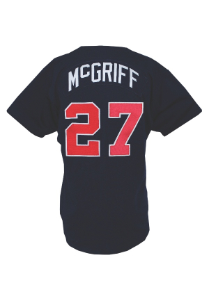 1995 Fred McGriff Atlanta Braves Game-Used Blue Alternate Jersey (Championship Season)