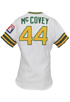 1976 Willie McCovey Oakland As Game-Used Home Jersey (Rare)