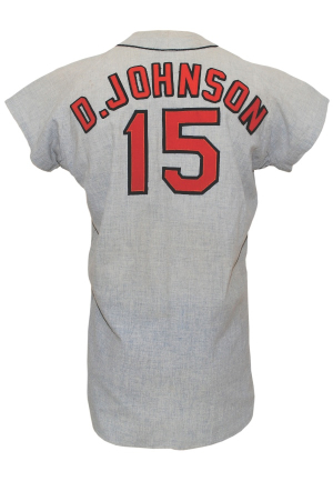 1971 Davey Johnson Baltimore Orioles Game-Used Road Flannel Jersey