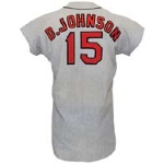 1971 Davey Johnson Baltimore Orioles Game-Used Road Flannel Jersey