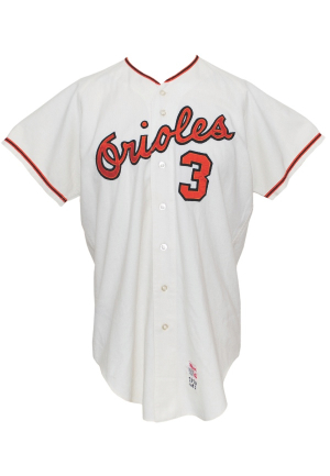 1970 Clay Dalrymple Baltimore Orioles Game-Used Home Flannel Jersey 