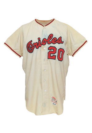 1966 Frank Robinson Baltimore Orioles Game-Used Home Flannel Jersey (MVP & Championship Season)