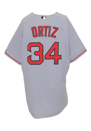 2007 David Ortiz Boston Red Sox Game-Used Road Jersey (Steiner LOA)