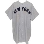 1946 Tiny Bonham NY Yankees Game-Used Road Flannel Jersey
