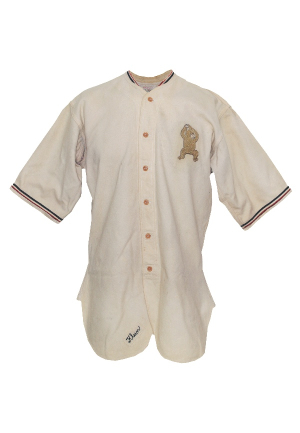 1934 Chuck Klein Chicago Cubs Game-Used Home Flannel Jersey (Exceedingly Rare)(Letter of Provenance)