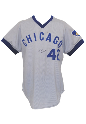 1973 Chicago Cubs Game-Used & Autographed Road Jersey Attributed to & Autographed By Tony LaRussa (JSA)