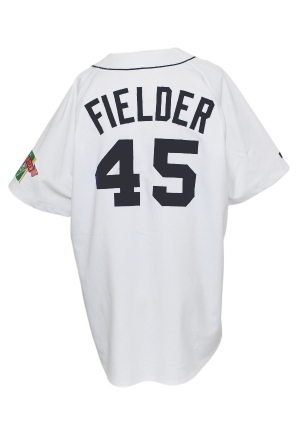 1992 Cecil Fielder Detroit Tigers Tour of Japan Game-Used & Autographed Home Jersey (JSA)