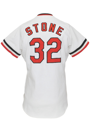 1981 Steve Stone Baltimore Orioles Game-Used & Autographed Home Jersey (JSA)