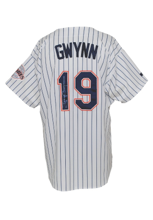 1998 Tony Gwynn San Diego Padres Game-Used & Autographed Home Jersey (JSA)