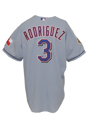 2001 Alex Rodriguez Texas Rangers Game-Used Road Jersey (Meigray Tag)