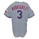 2001 Alex Rodriguez Texas Rangers Game-Used Road Jersey (Meigray Tag)