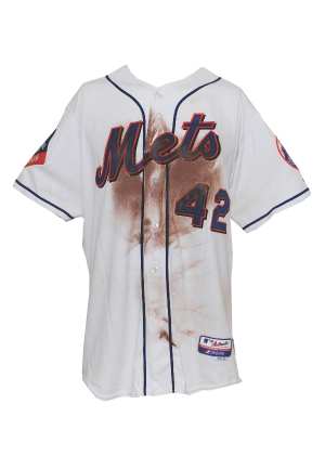 4/15/2009 Jose Reyes NY Mets Game-Used Jackie Robinson Day Alternate Jersey (Team COA)(Photomatch)(MLB)