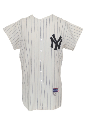 1963 Clete Boyer NY Yankees Game-Used & Autographed Home Flannel Jersey (JSA)(World Series Year)