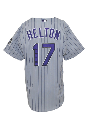 Early 2000s Todd Helton Colorado Rockies Game-Used Road Jersey
