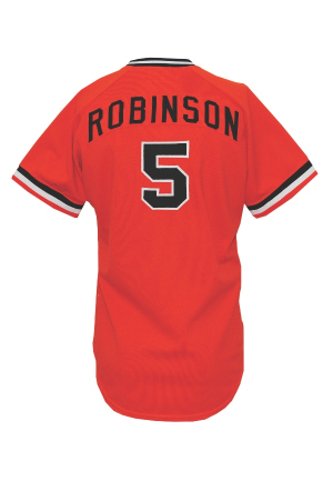 1977 Brooks Robinson Baltimore Orioles Game-Used & Autographed Alternate Jersey (JSA)(Final Season)
