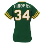 1974 Rollie Fingers Oakland As Game-Used & Autographed Road Jersey with Pants and Game-Used Cap (3)(JSA)(Fingers LOA)(Championship  & World Series MVP Season)                 