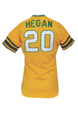 1972 Mike Hegan Oakland As Game-Used Home Playoffs & World Series Jersey (Championship Season)