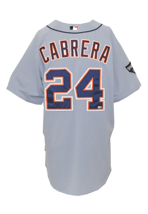 10/15/2011 Miguel Cabrera Detroit Tigers Game-Used ALCS Road Jersey (MLB)(Two Home Run Game)