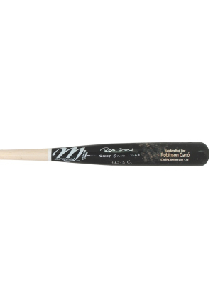 2009 Robinson Cano NY Yankees Game-Used & Autographed Bat (PSA/DNA GU 8.5)(JSA)(Championship Season)