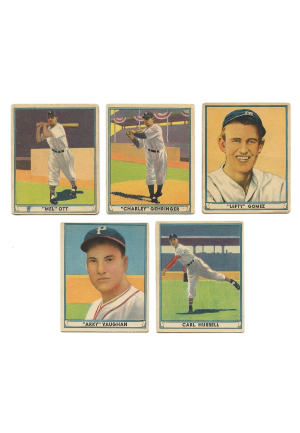 1941 Play Ball Hall of Famers Cards (5)