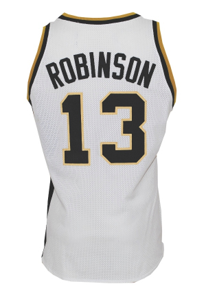Circa 1993 Glenn Robinson Purdue Boilermakers Game-Used Home Jersey (BBHOF Letter)