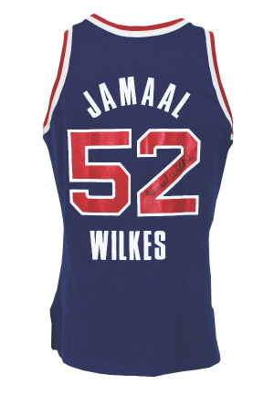 Late 1980s Jamaal Wilkes Schick Legends Game-Used & Autographed Uniform (2)(JSA)