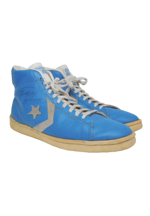 Circa 1982 Michael Jordan UNC Tar Heels Game-Used and Autographed Sneakers (Full JSA LOA)(Pristine Provenance)
