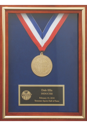 Dale Ellis Tennessee Sports Hall of Fame Medal & Georgia Sports Hall of Fame Award (2)(Ellis LOA)