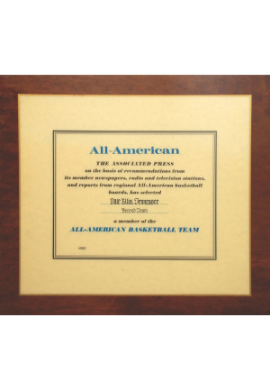 Lot of 1982 Dale Ellis Tennessee All-American Awards (2)(Ellis LOA)