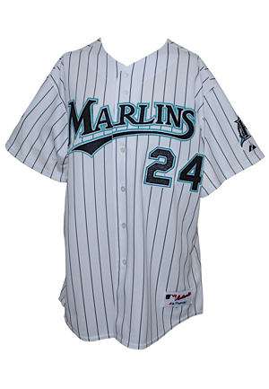 2007 Miguel Cabrera Florida Marlins Game-Used & Autographed Home Jersey (JSA)