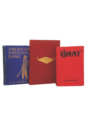 Lot of Three Books - "The National Game", "Americas National Game" and "Commy" (3)