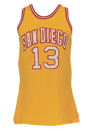 1973-74 Stew Johnson San Diego Conquistadors Game-Used Road Jersey (Trainer LOA)