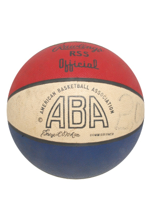 1968-69 ABA Game-Used Basketball (Mikan Commissioner)