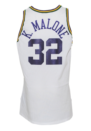 1993-94 Karl Malone Utah Jazz Game-Used Home Jersey