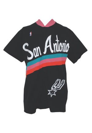 1989-90 Rod Strickland San Antonio Spurs Worn Warm-Up Jacket                    