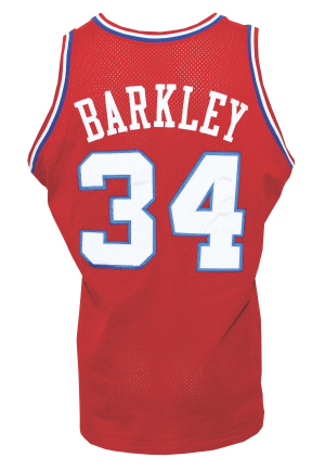 1990-91 Charles Barkley Philadelphia 76ers Game-Used Road Uniform (2)(Great Provenance)